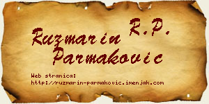 Ruzmarin Parmaković vizit kartica